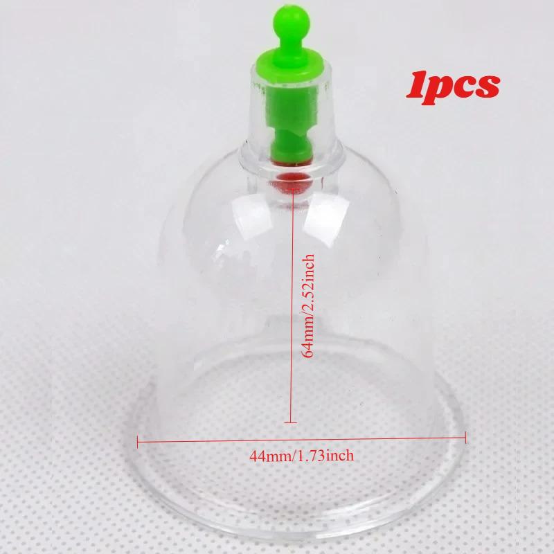Vacuum Cupping with Pumping Gun Suction Cups Back Massage Body Cup Detox Anti Cellulite Therapy Cans Healthy Care Jars