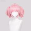 Anime Madoka Kaname Cosplay Synthetik-Perücke Hohe Qualität Rosa Kurze Clip-Pferdeschwänze Hitzebeständiges Haar Party Anime Cosplay-Perücken