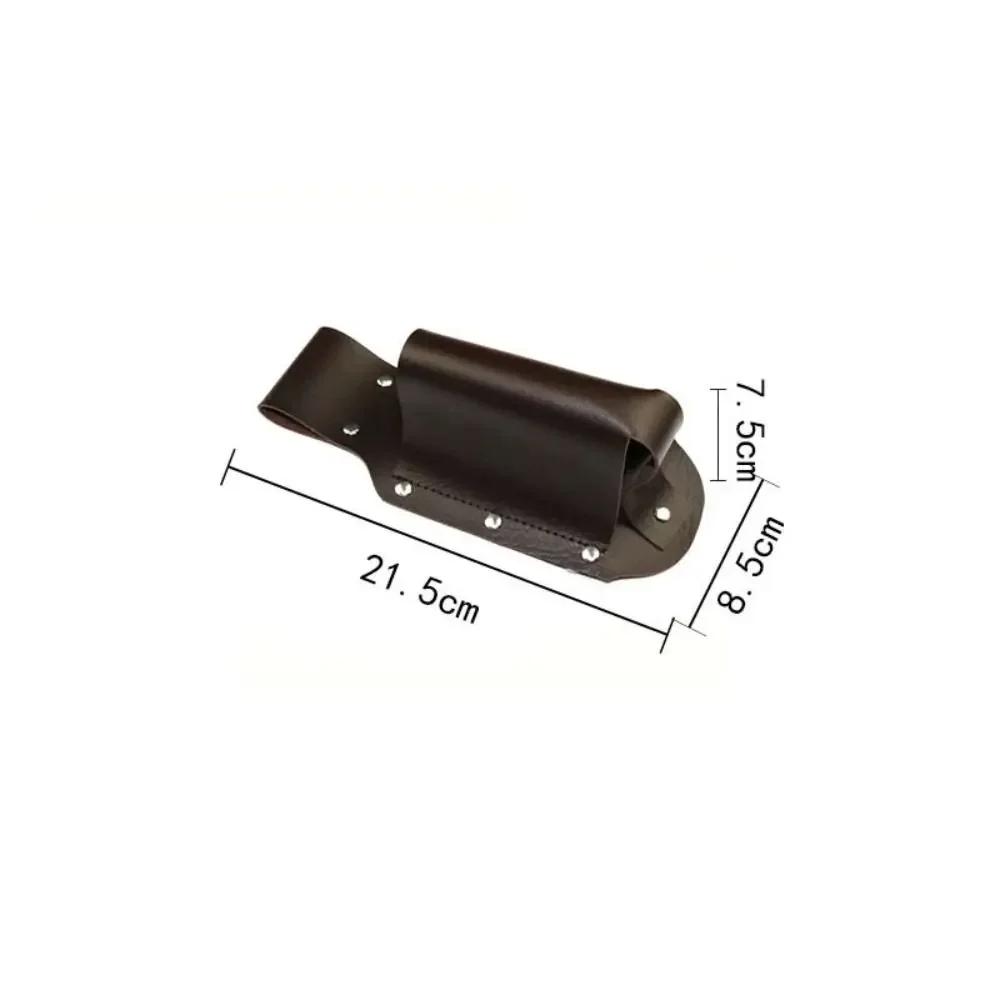 PU Leather Beer Bottle Waist Holster Waist Hanging Style Portable Wine Bottles Beverage Holder with Pen Holder