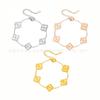 Pulseira de Aço Titânio Quatro Folhas Colorfast para Mulheres - Joia Fashion e Tendência