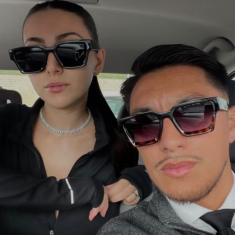 Square Vintage Sunglasses Men Women Punk Retro Designer UV400 Driving Sun Glasses Goggles Shades