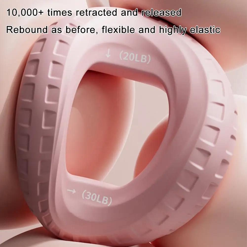 Silicone Grip Strength Ball for Wrist Arm Muscle Training Finger Rehabilitation Double Strength Grip Circle