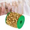 DIY Star Faux Pearls Beads String Garland for Christmas Tree Wedding Party Bouquet Decoration(Gold