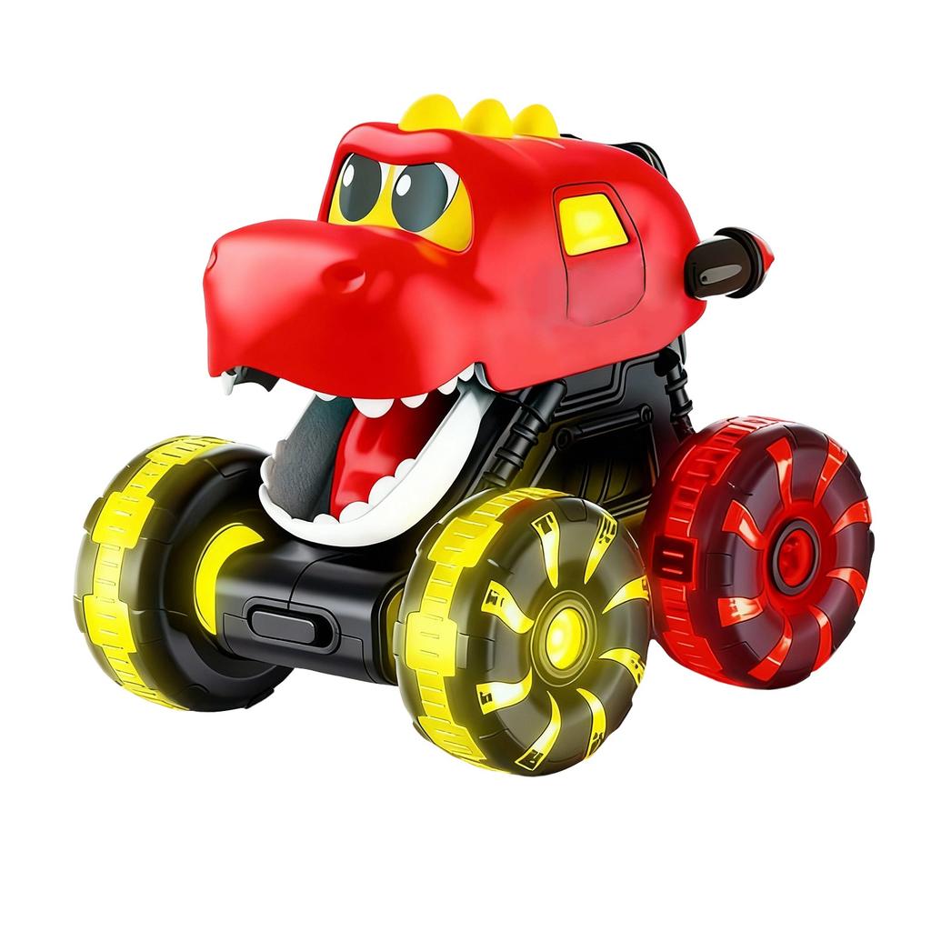 Light Up Truck Dinosaur Toy, Suitable For Toddlers, Makes An Ideal Birthday Gift For Children.
