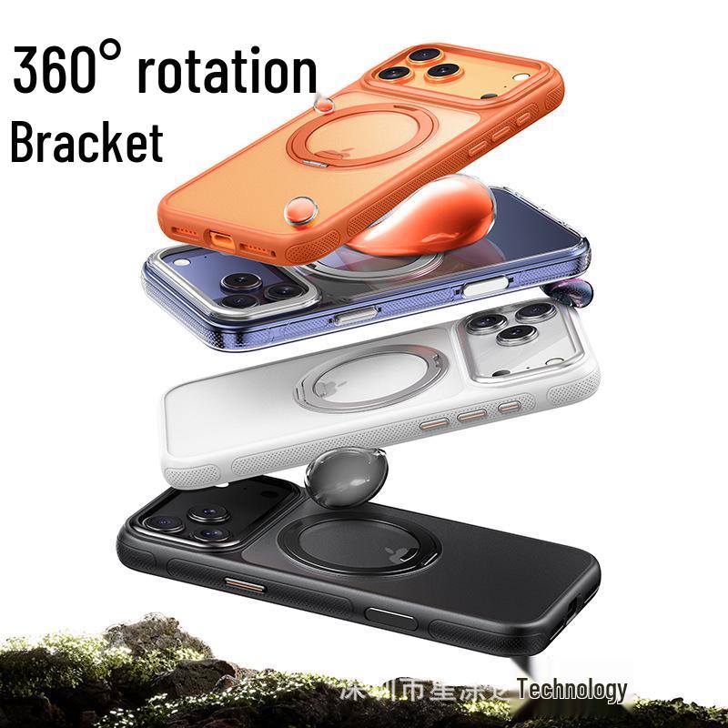 IPhone 17 Pro Max Magnetische matte Hülle mit MagSafe und drehbarem Ständer