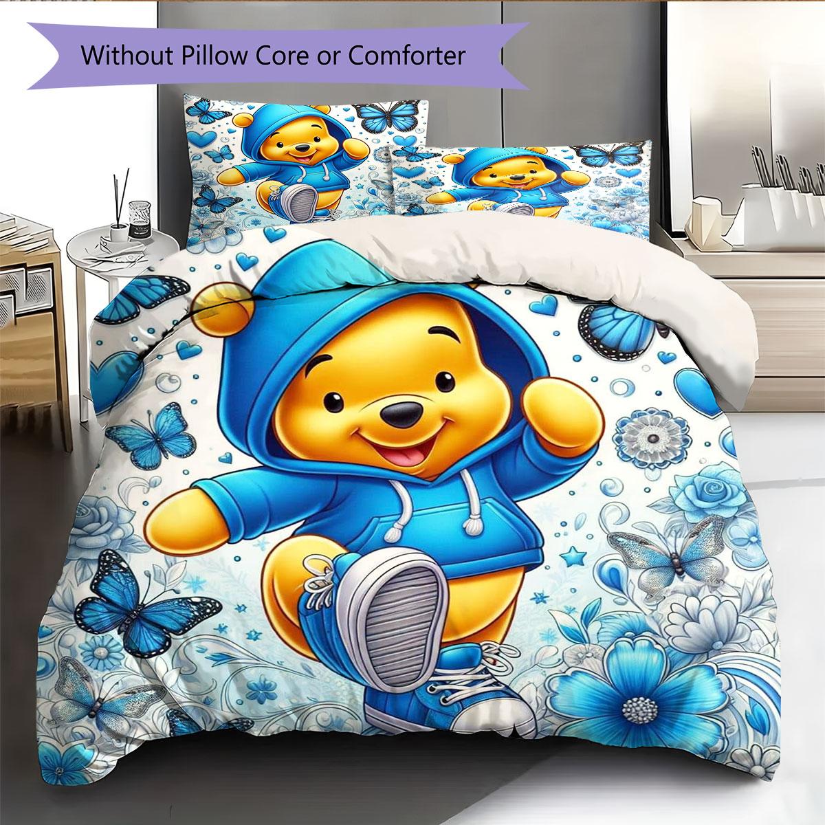 The Happy Winnie The Pooh and Piglet Soft Bedding Set Is A Comfortable and Perfect Choice for Decorating A Child s Bedroom. 135x200cm