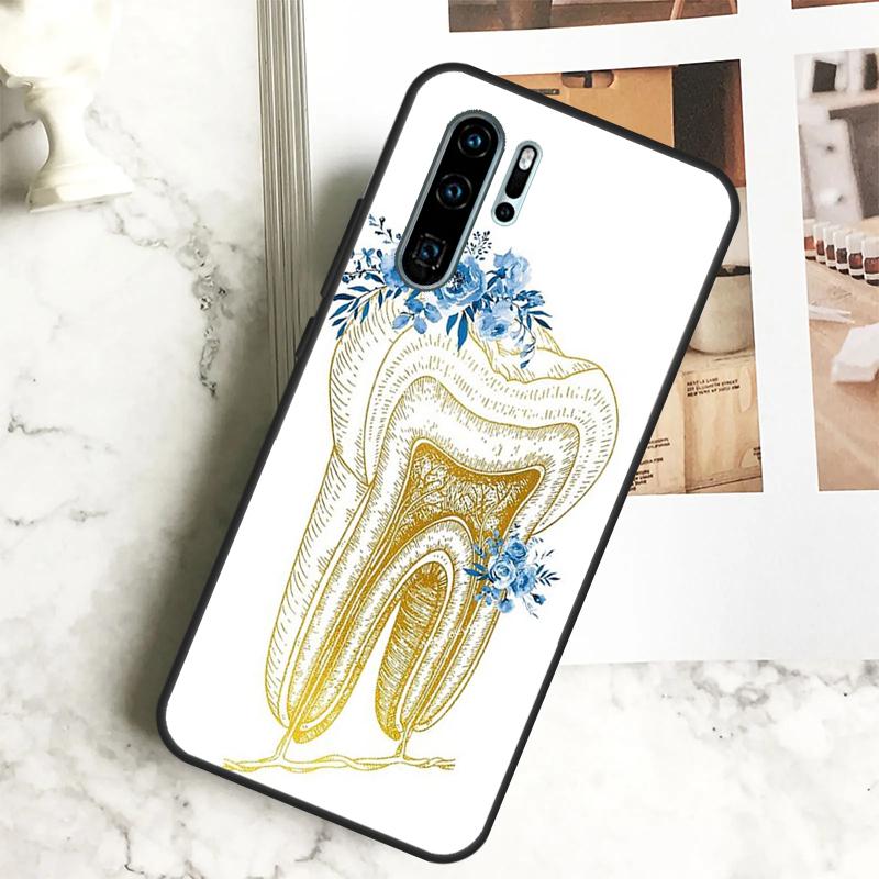 Human Tooth Anatomy For Huawei Nova 7i 8i 11i 12i 12s Y73 Y70 Y90 Y60 Y72 Y61 Y91 9 10 SE P40 Lite P30 Pro Case