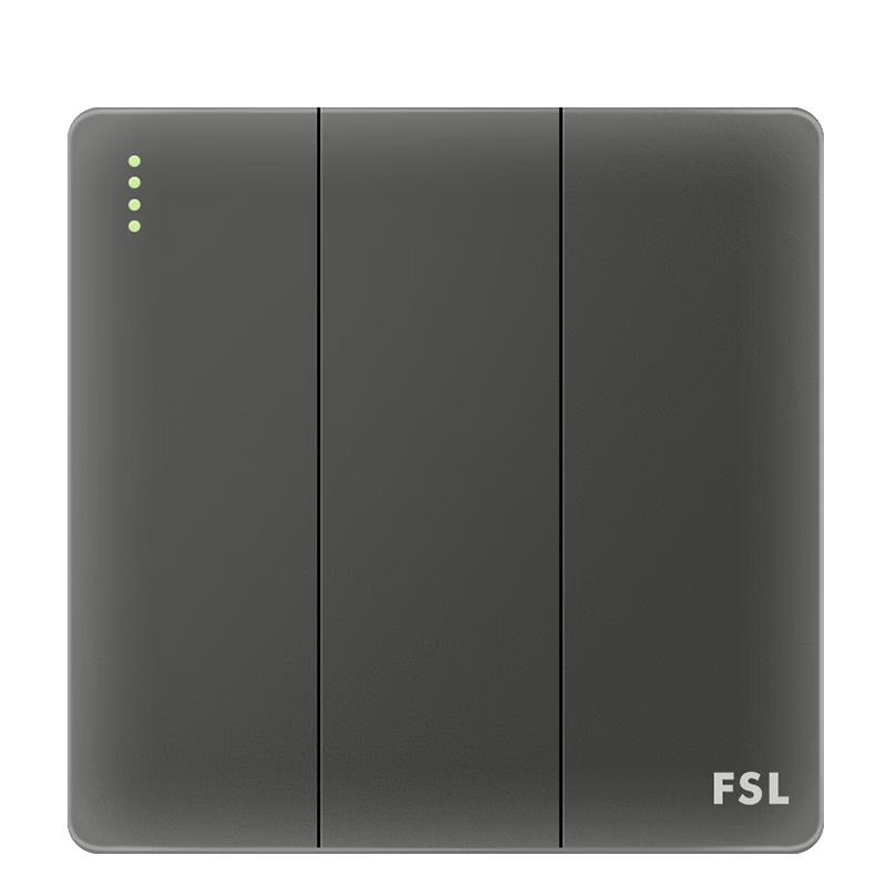 FSL 86 Type Concealed 10A Switch Three-Gang Single