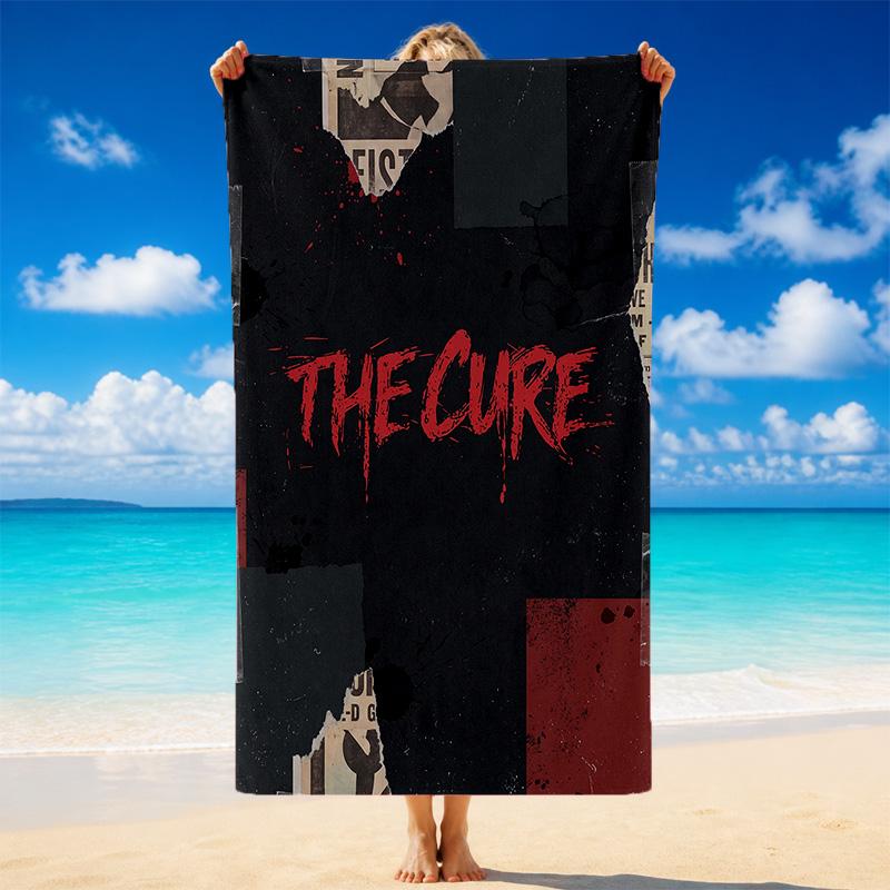The Cure Druck Mikrofaser Strandtuch Sand?Leichtes, widerstandsfähiges Handtuch für Schwimmen, Outdoor und Reisen