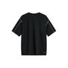 Li Ning CF Pullover Rundhals Bedruckter Schriftzug Kurzarm T-Shirt Herren Tops Schwarz ATSU609-1