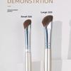 2Pcs Sickle Shaped Nasal Shadow Brush Soft Bristles For Daily Professional Makeup Use Beauty Tool