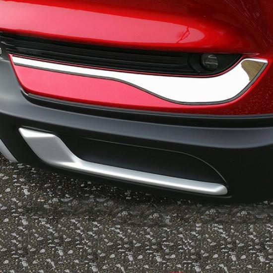 For Mazda CX-5 CX5 KF 2017-2021 Chrome Front Fog Light Lamp Eyelid Cover Trim