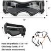 PETLESO Dog Goggles for Small Dogs with Helmet, 2pcs Dog Sunglasses and Dog Helmet Set for Small Medium Dog Outdoor Driving Walking, Black