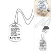 Premium Quality Friendship Necklace Stainless Steel Lettering Always Remember
