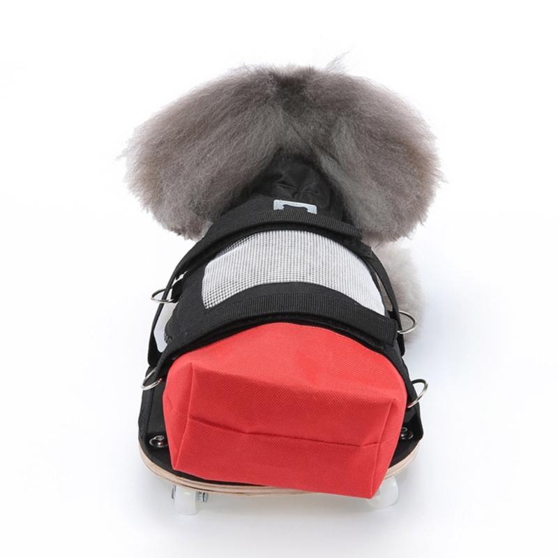 Indoor Dog Wheelchair Alternative for Paralyzed Pet Pet Scooter Wheelchair Dog Drag Bag for Protects Chests and Limbs