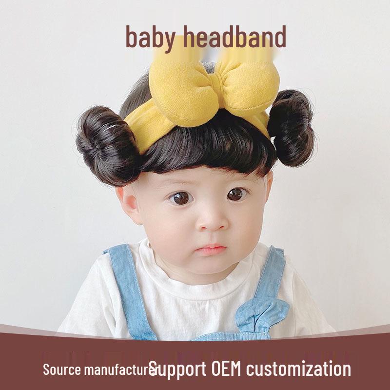 

Korean Fashion Baby Bow Headband - Newborn Girl Hair Accessory 0-2 years жовтий