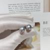 Orecchini a lobo eleganti con piccole perle d'acqua dolce naturali bianche ad alta luminosità per donna in argento sterling S925 Ipoallergenici