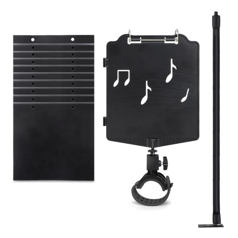 Portable Music Stand Clarinet Lyre Music Clip ABS and Silicone Clarinet Music Holder for Bands and Beginner Practice 1