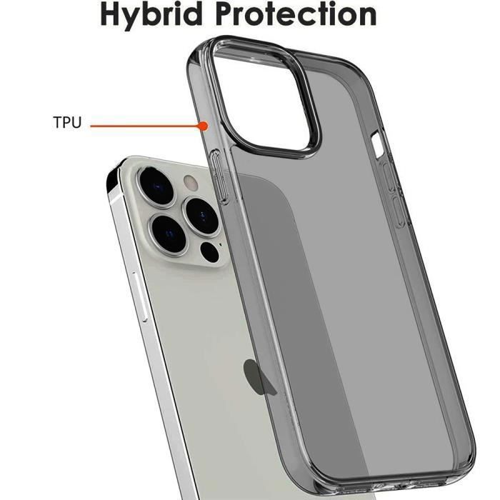 Coque de Protection - BOOLING - pour iPhone 14 Pro - Souple - Semi-Transparent - Anti-choc