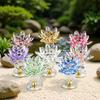 Crystal Lotus Candle Holder for Home Decor and Gifts