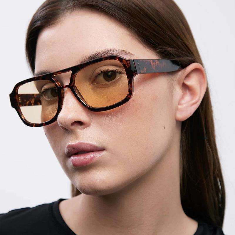 Ochelari de Soare Stil European American pentru Bărbați Formă Pătrată Ochelari de Soare cu Punte Dublă Femei Conducere Pescuit Bărbat Ochelari de Soare