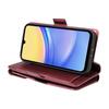 For Samsung Galaxy A15 5G/A15 4G Case with Multi-Card Holder and Strap PU Leather Phone Cover Stand