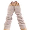 Prodigal Cashmere Long Arm Warmers for Women Sand 100% (Free Size, Beige)