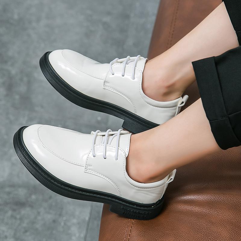 Mens Leather Shoes Luxury Crocodile Pattern Men Business Dress Shoes Casual Social Shoe Male Wedding Footwear