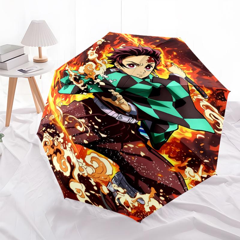 1pc Demon Slayer4 Umbrella, Sun Protection, And UV Shielding. It Has Eight Sturdy Ribs for Outdoor Use And Perfect Gift