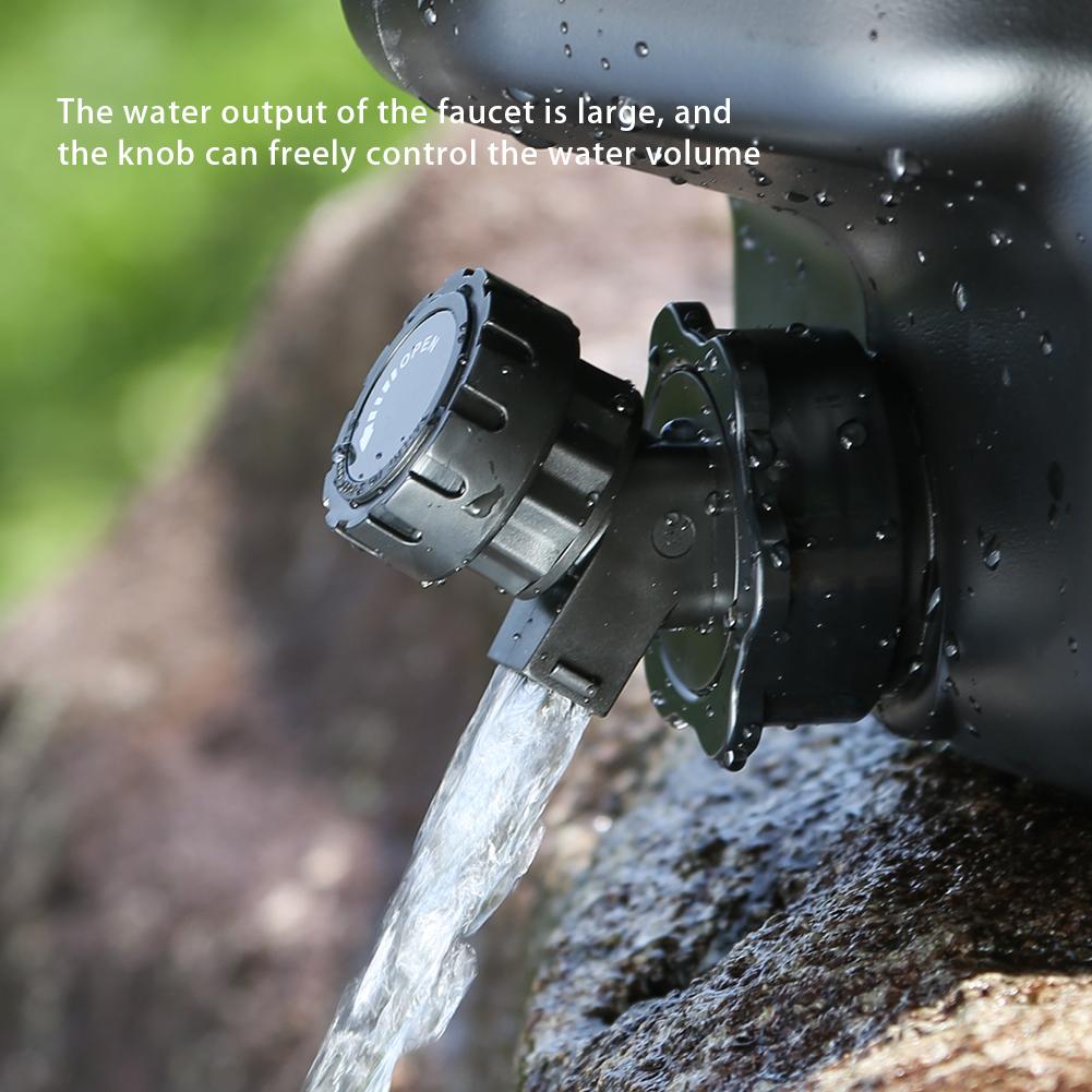 18.5L Drinking Water Canister with Detachable Faucet Portable Camping Bucket Water Storage No Leakage for Outdoor Travel Driving