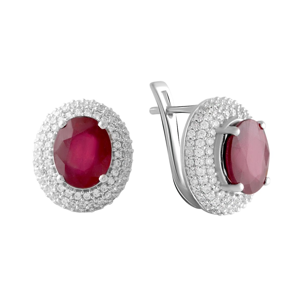 

Срібні сережки з натуральним рубіном 5.126ct (2058014) rubine червоний колір