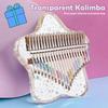 21/17 Keys Portable Finger PianoCrystal Clear Kalimba For Beginners Kids Adults, 17 Key Thumb Piano Musical Gift