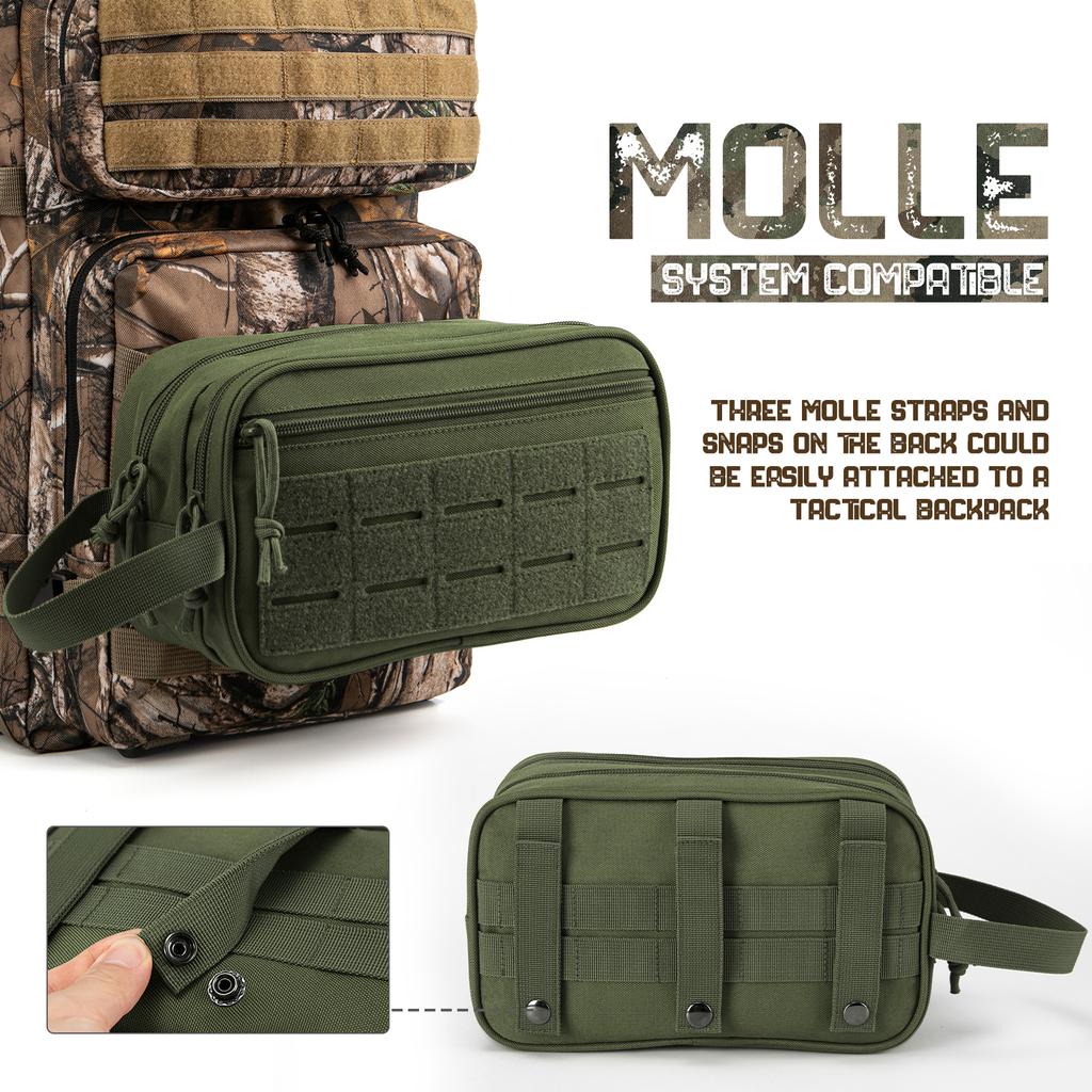 Toiletry Bag For Men Hygiene Bag Mens Shaving Kit Travel shower Bag Waist BackpackTool Molle Pouches Small Dopp Kit