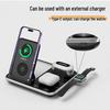4-in-1 Wireless Charger: 30W Bedside Lamp, Phone Holder, Earphone & Watch Charging Station