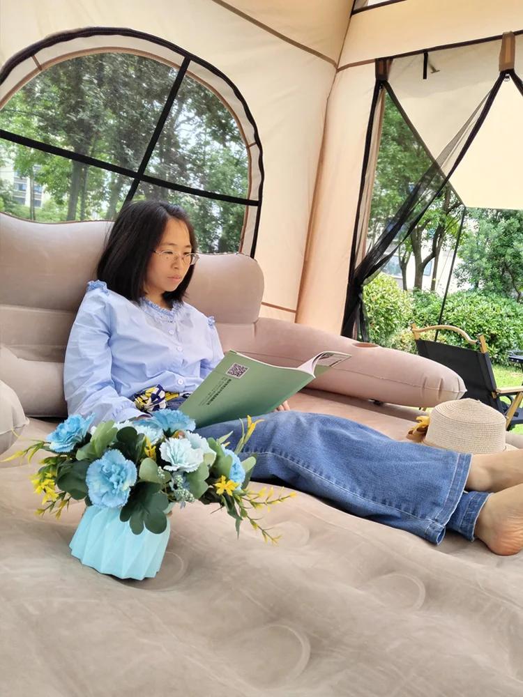 Lohascamping Large Camping Air Tent for 4-5 People Air Shelter Dome Tent Family Hiking Inflatable One-touch Tent Outdoor Tent