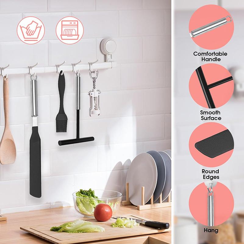 Stainless Steel French Crepe Spreader Crepe Spreader and Spatula Kit Pancake Like Batter Spreading Tools Pancake Cooking Tools