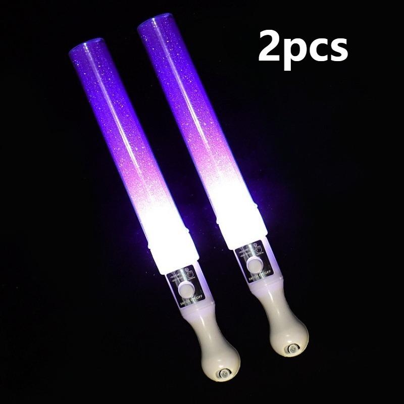 2pcs Heart Star Lightstick Glow Light Rods Concert Luminous Stick Flash Sticks Wedding Party Atmosphere Props