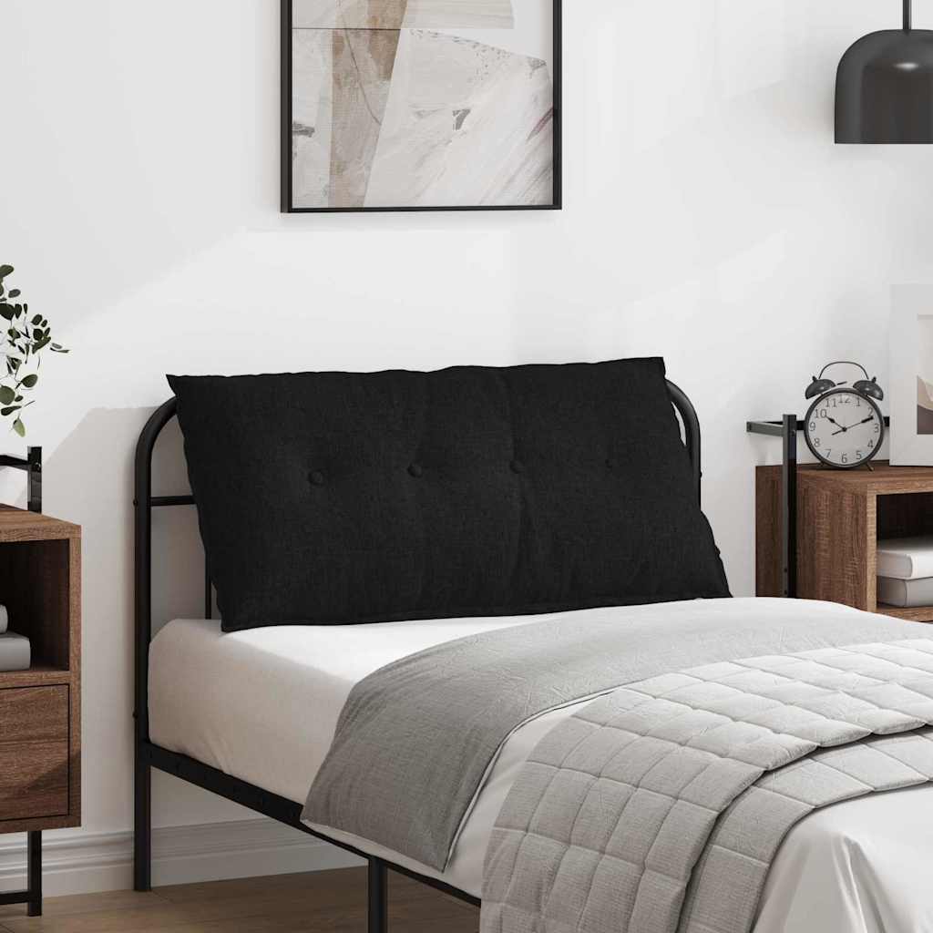 Back Cushion Black 100 x 19 x 50 cm Fabric