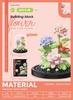 Blumen Steine Konstrukteur Set Mikro Bausteine Kinderspielzeug Erwachsener Partikel Baustein Mini Mädchen Geschenke Dekoration Haus