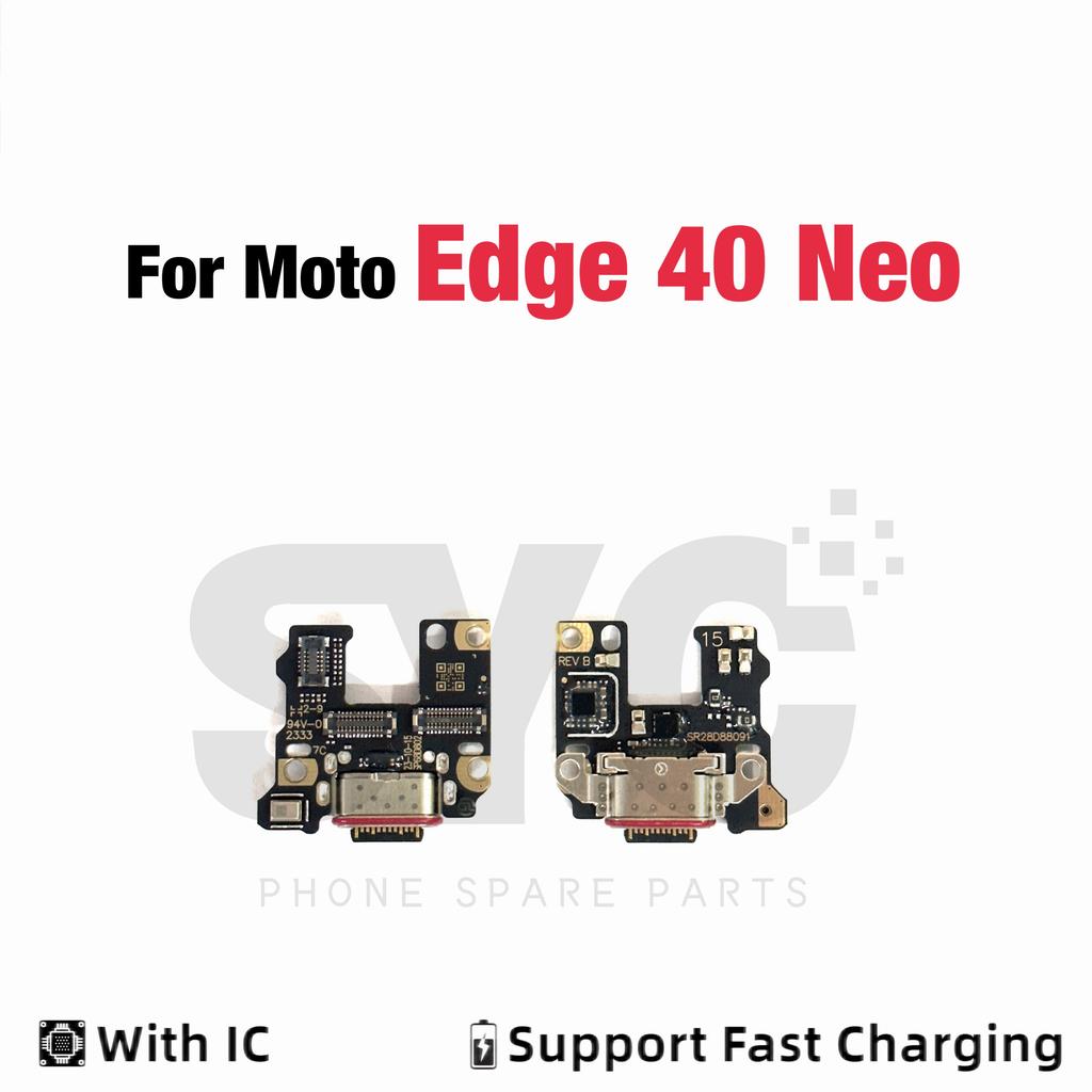 New USB Charging Board Port Dock Flex Cable Connector Microphone For Moto Edge 20 Lite S 30 40 50 Neo Fusion Ultra Pro Plus 2021