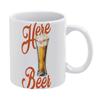1pc 11oz Double-Sided Printed Ceramic Mug for Beer Enthusiasts, Simple Daily Cup for Coffee or Tea, Great Fun Gift Idea