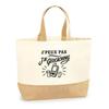 I Can't I Have Geocaching I Can't Minimalist Bag | Cotton Tote Bag with Jute Bottom 18 L 48 × 37 × 13 Cm | Market Shopping Beach