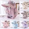 Wide Brim Face Mask Sun Hat UV Protection Breathable Tea Picking Work Hat Lightweight Full Wrap Fisherman's Hat Summer Outdoor
