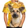 Men's T-Shirt Summer Casual 3D Print Tops Solid Color Short Sleeve Men's T-Shirt Pullover
