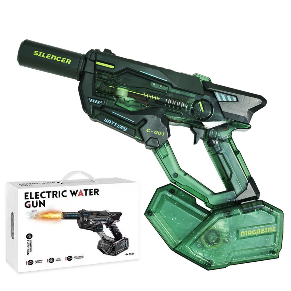 

Fully Automatic Suction Continuous Shooting Uzi Water Gun High Capacity Long-Lasting Toy For Adult Kids Summer Water Battle Game
