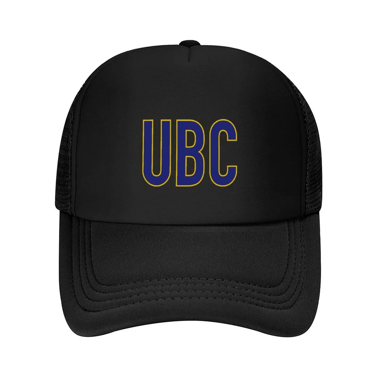 UBC Lettering Yellow and Blue Baseball Cap Brand Man cap Golf derby hat sun caps Ladies Mens