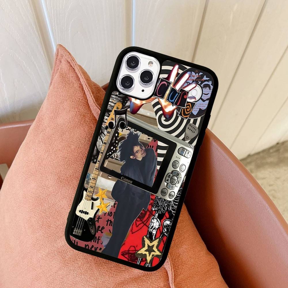 Rock Band THE C-CURE Music Phone Case Wireless Charging PC+TPU For IPhone 11 12 13 14 15 16 17 Pro Max Plus Case