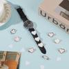 NICENEEDED 10 PCS Blank Sublimation Watch Charms for Smartwatch, Blank Photo Watch Charms ID Charm for Watch, Heart Charm for DIY Photo Jewelry