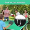 Schnell aufzubauendes Tischtennisnetz Platzsparendes Tischtennisnetz Höhenverstellbar für Outdoor-Aktivitäten