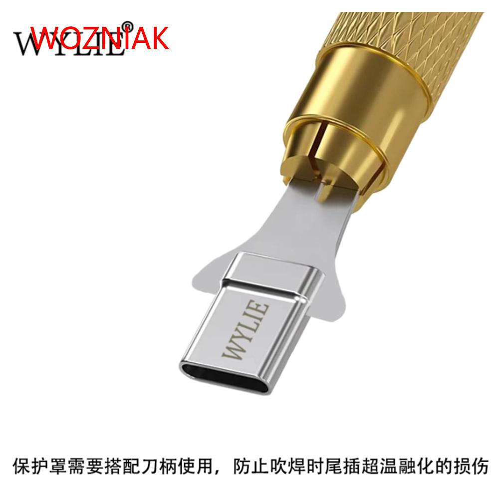 WYLIE Tail Plug Anti Melting Protective Cover Type-C Tail Plug Repair and Disassembly Welding Protect the Interface Tools